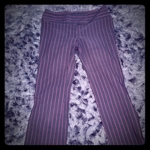 Black with pink stripes pants